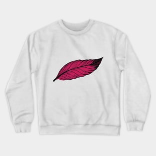 Minimal Feather Design Crewneck Sweatshirt